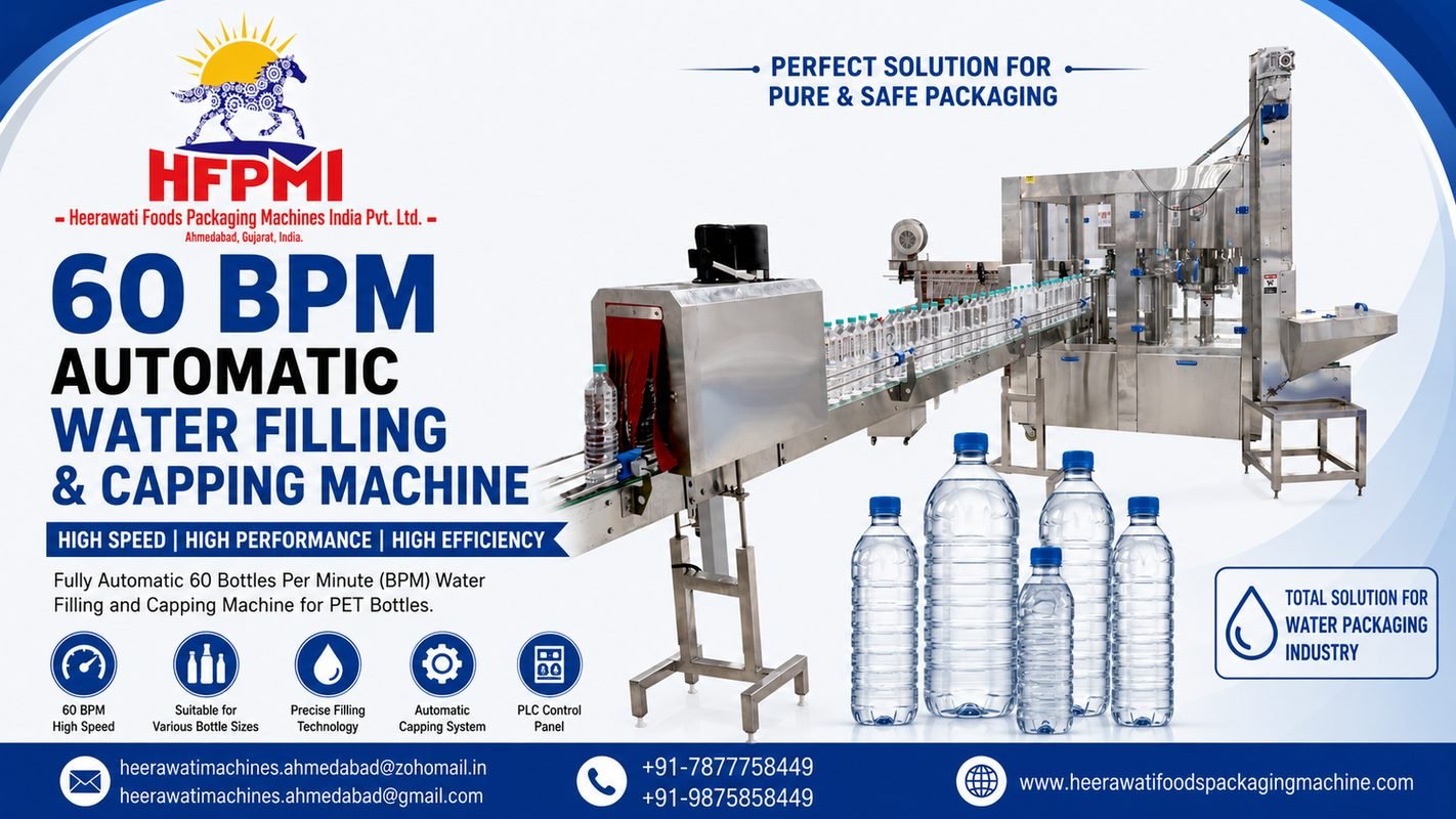 60 Bpm Automatic Water Filling and Capping Machine Price Ahmedabad india product image from the source listing