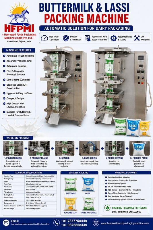 Butter Milk Packing Machine in Ahmedabad India product image from the source listing