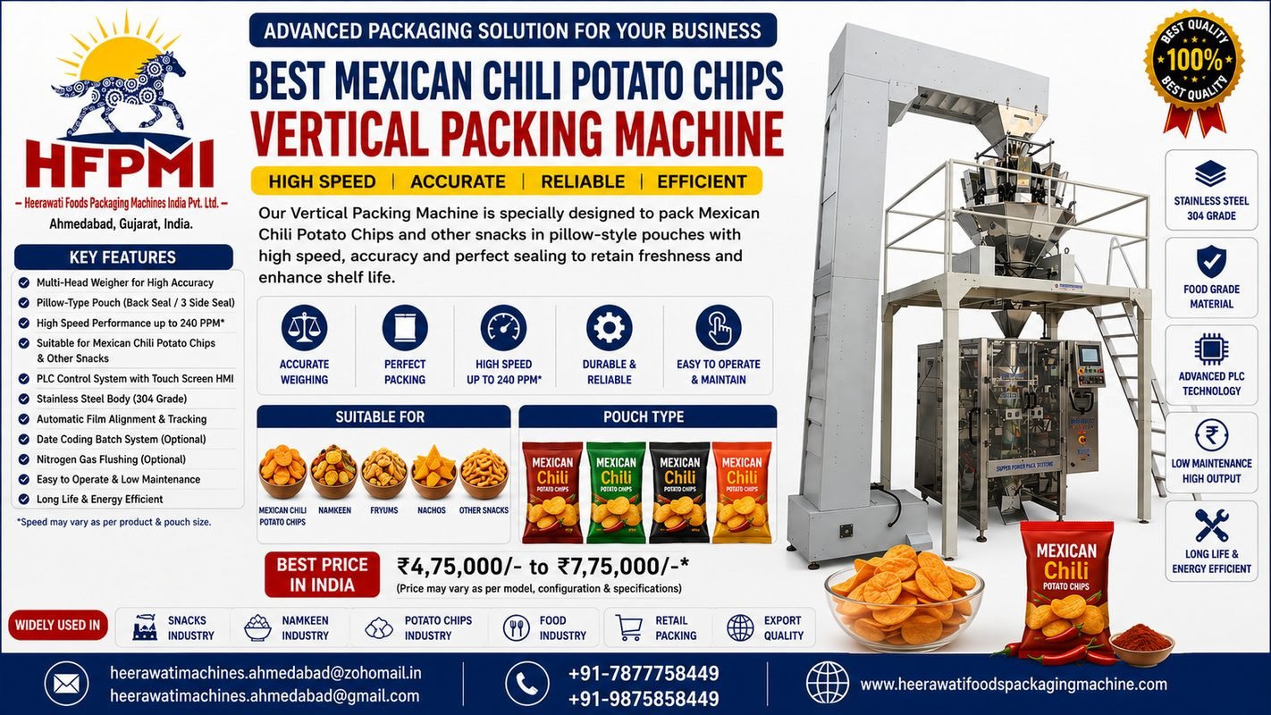 Best Mexican Chili Potato Chips Vertical Packing Machine product image from the source listing