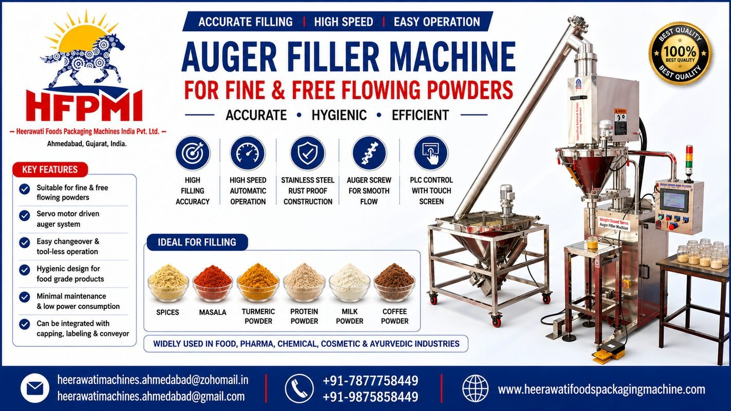 Best Auger Filler Machine for fine & free flowing powders product image from the source listing