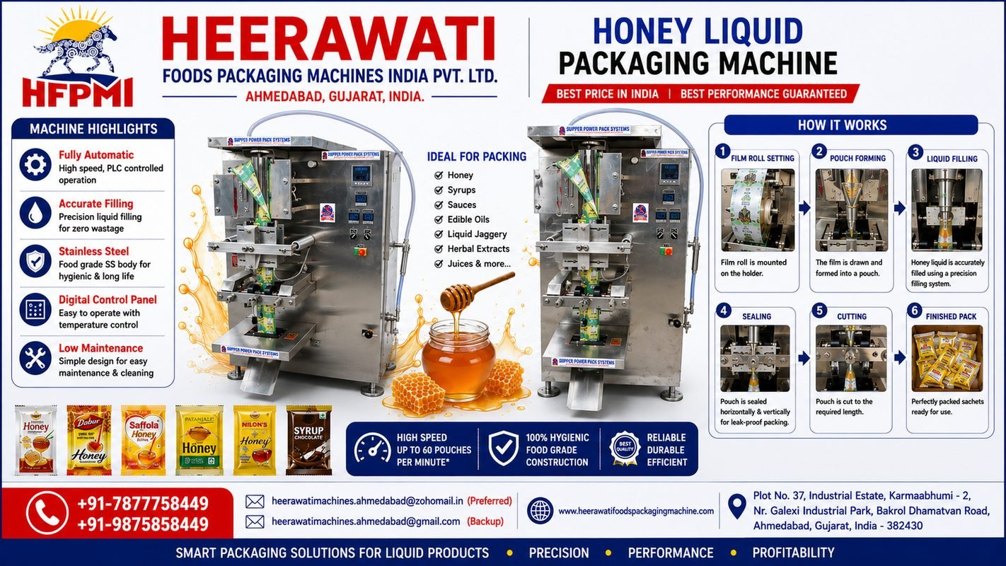 Honey Liquid Packaging Machine Price in India product image from the source listing