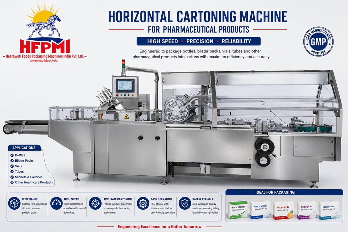 Carton horizontal packaging machine for tubes and sachets manual product image from the local source listing