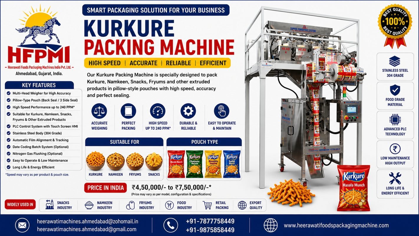 Kurkure Packing Machine Price in India product image from the source listing