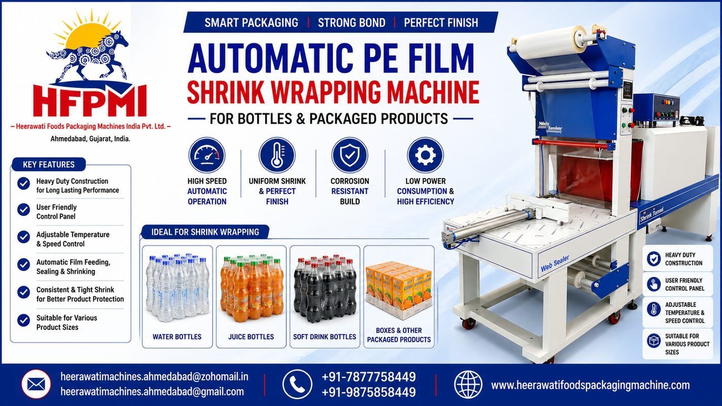 Automatic PE Film Shrink Wrapping Machine for Bottles product image from the source listing