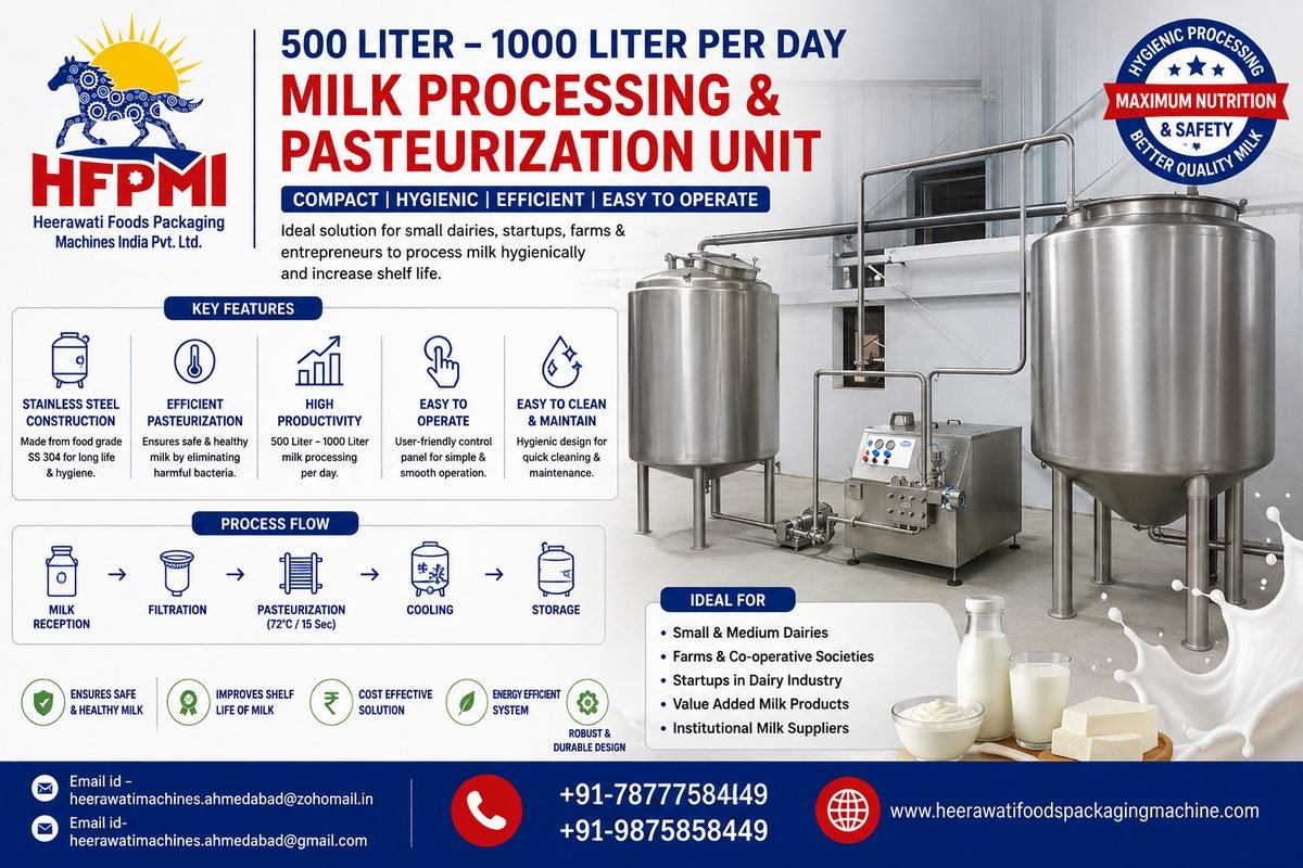 Small Scale Milk Processing and Pasteurization Unit product image from the source listing