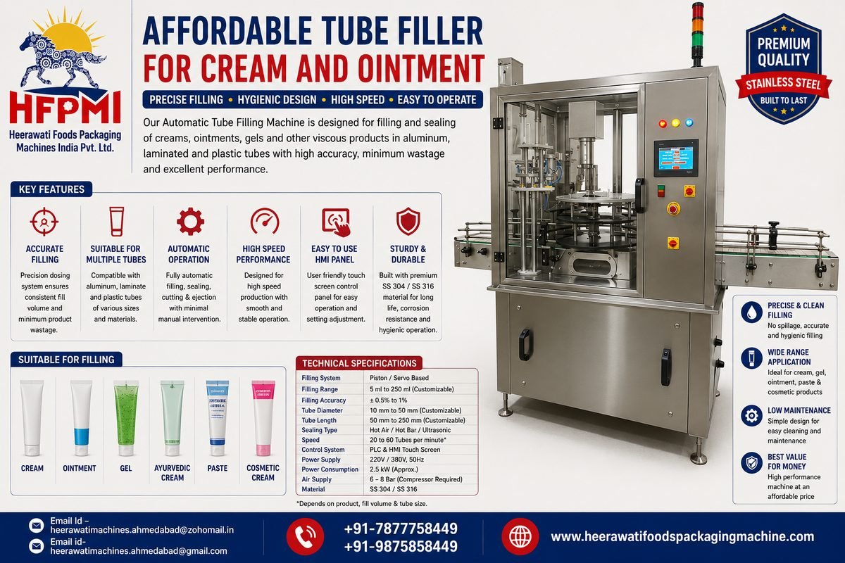 Affordable Tube Filler for Cream and Ointment product image from the source listing