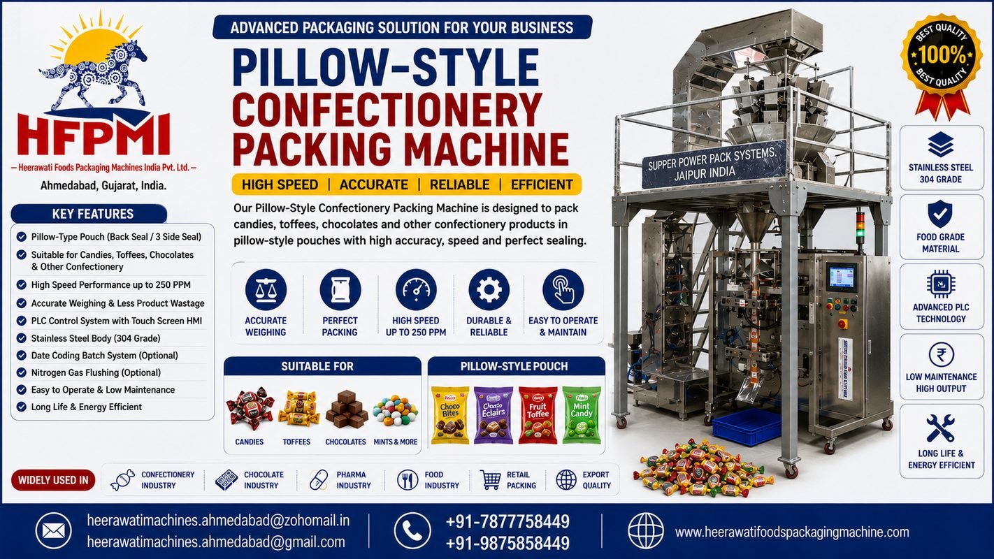 Pillow-Style Confectionery Packing Machine With Date Printer product image from the source listing