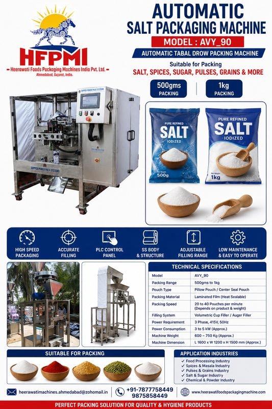 500 g & 1 kg Salt Packing Machine in Ahmedabad India product image from the source listing