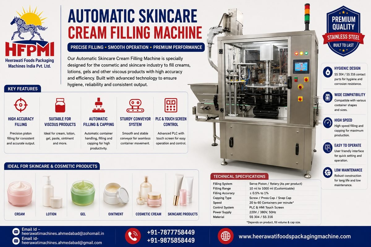 Automatic Skincare Cream Filling Machine – Summary product image from the source listing