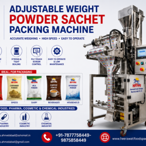 Adjustable Weight Powder Sachet Packing Machine