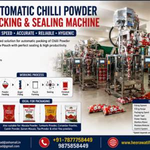 Automatic Chilli Powder Packing & Sealing Machine in Ahmedabad India