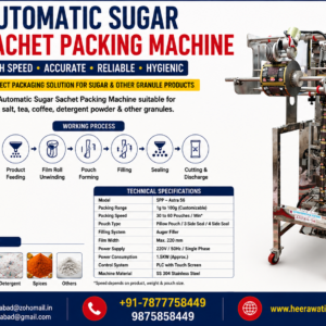 Automatic Sugar Sachet Packing Machine in India