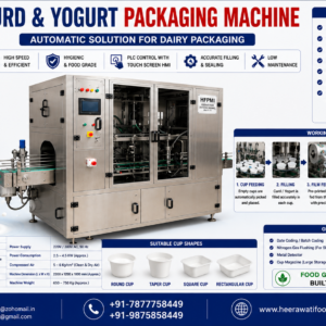 Curd & Yogurt Cup Packaging Machine