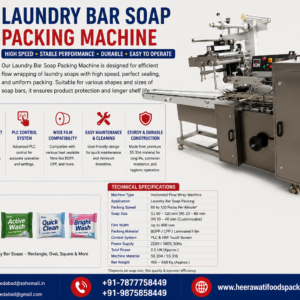 Laundry Bar Soap Packing Machine Supplier & Exporter