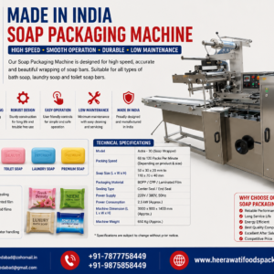 Made in India Soap Packaging Machines