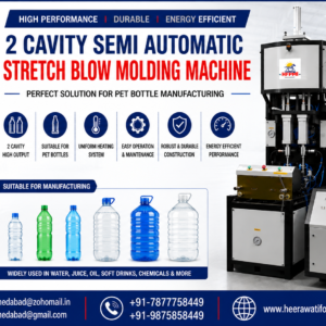 2 Cavity Semi Automatic Stretch Blow Molding Machine