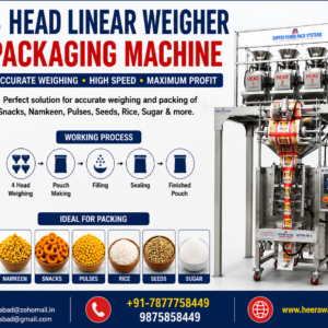 4 Head Linear Weigher Packaging Machine for Snacks