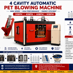 Automatic 4 Cavity PET Blow Moulding Machine