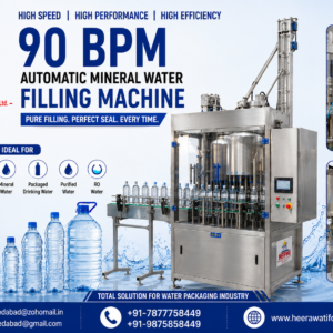 90 BPM Mineral Water Filling Machine Manufacturer in Ahmedabad India