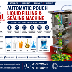 Automatic Pouch Liquid Filling & Sealing Machine