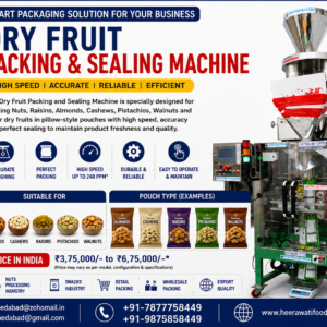 Dry Fruit Packing and Sealing Machine for Nuts & Raisins
