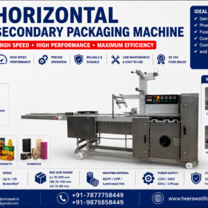 Horizontal Product Grouping System for Secondary Packaging Machine
