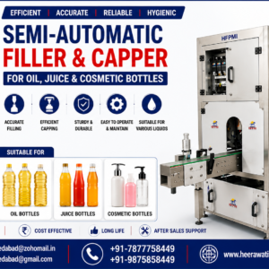 Semi-Automatic Filler & Capper for Oil Juice & Cosmetic Bottles