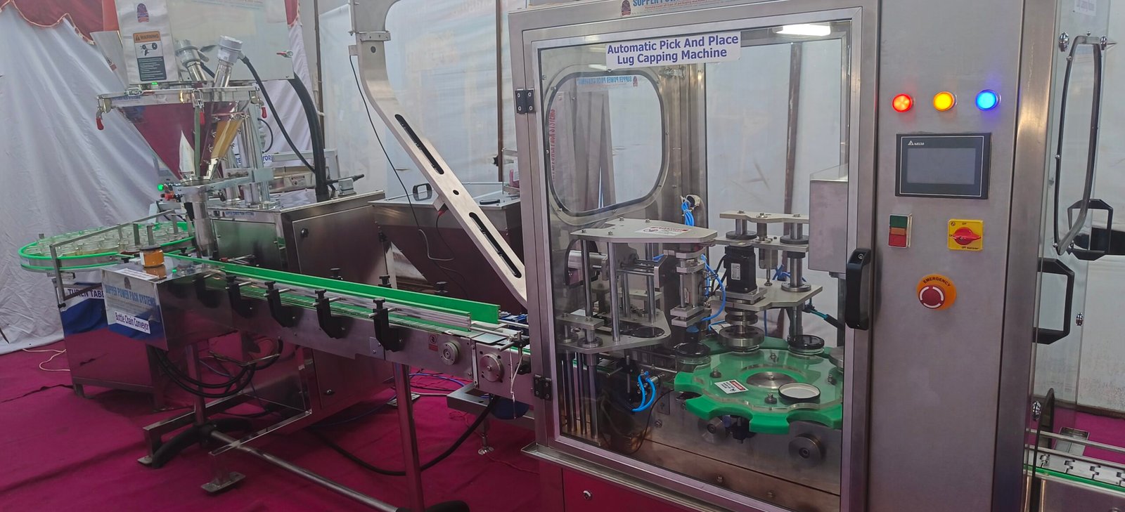 Automatic bottle & jar granules powder filling machine manufacturer In India