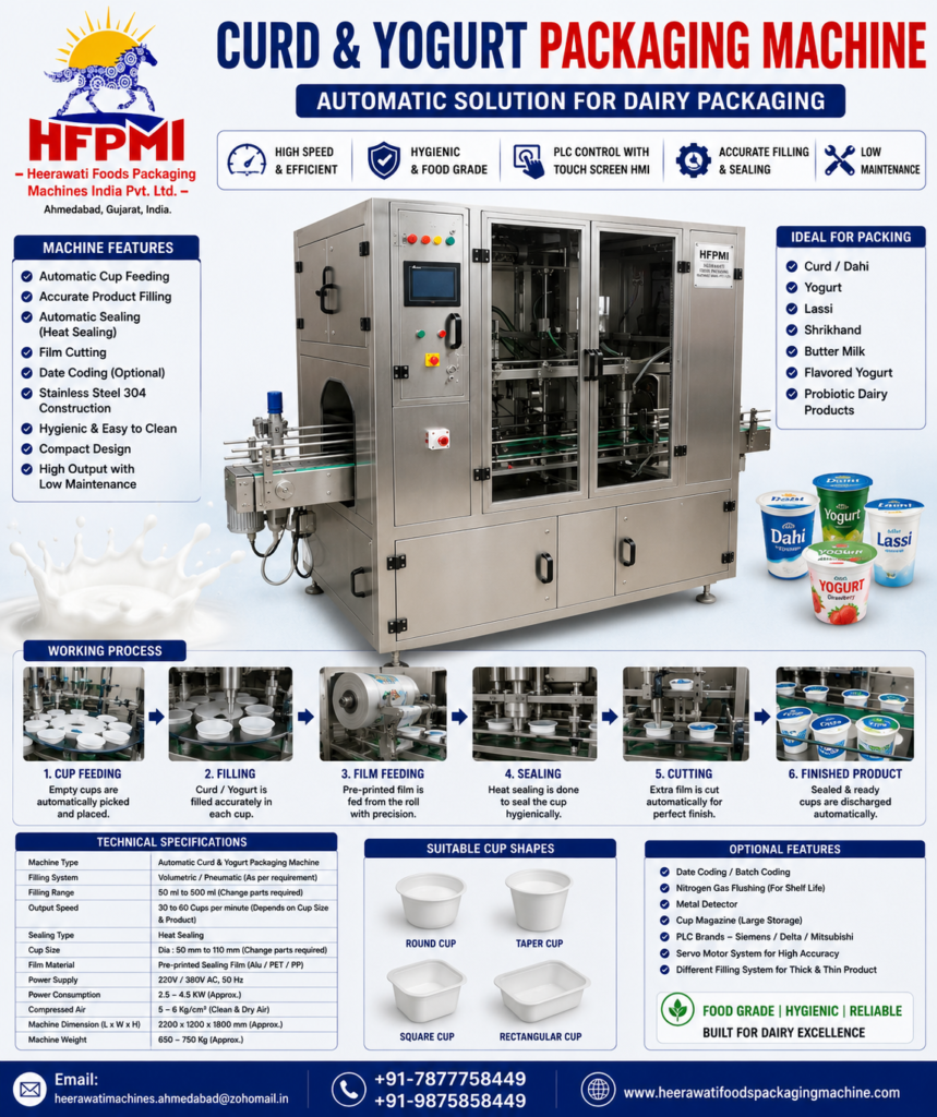 Curd and Yugort Packing Machine