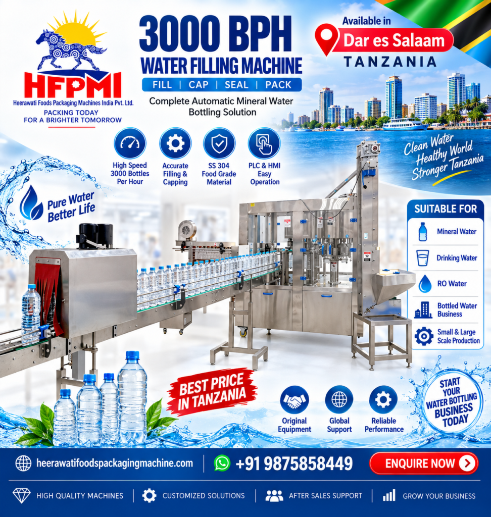 3000 BPH Water Filling Machine Tanzania