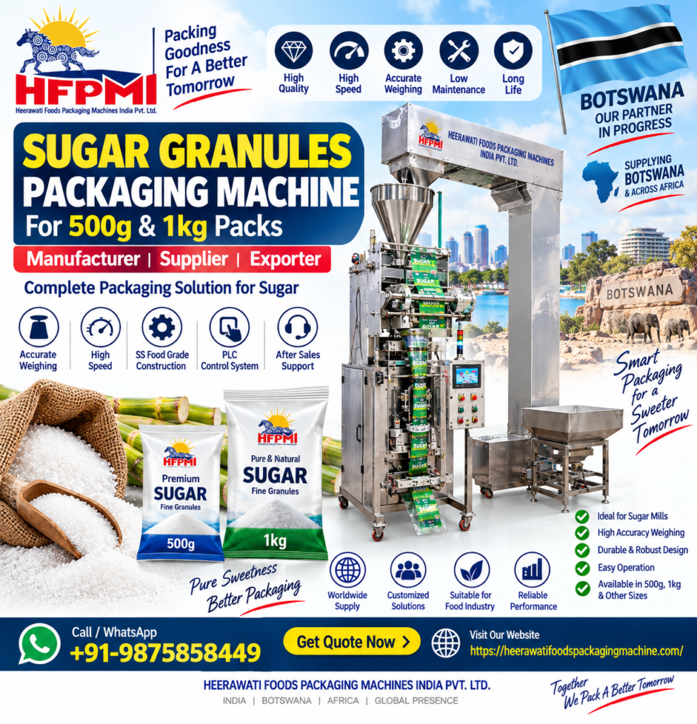 500g 1kg Sugar Granules Packaging Machine Botswana
