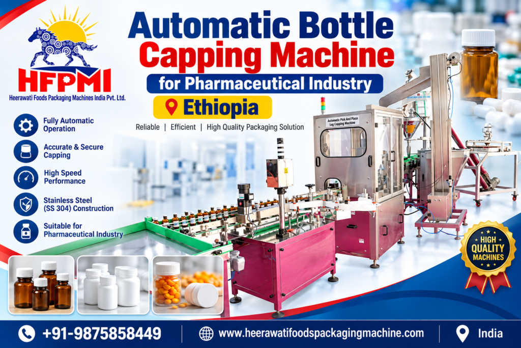 Ethiopia Automatic bottle capping machine for pharmaceutical industry