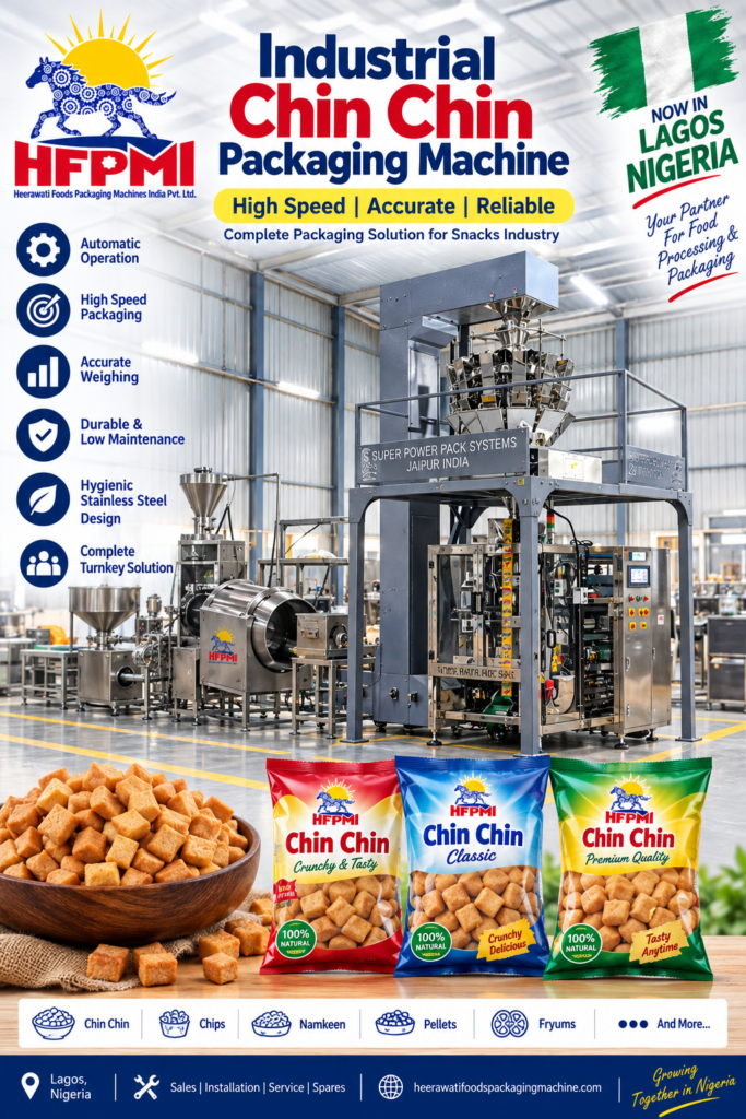 Industrial food Chin chin packaging machine for sale in Nigeria