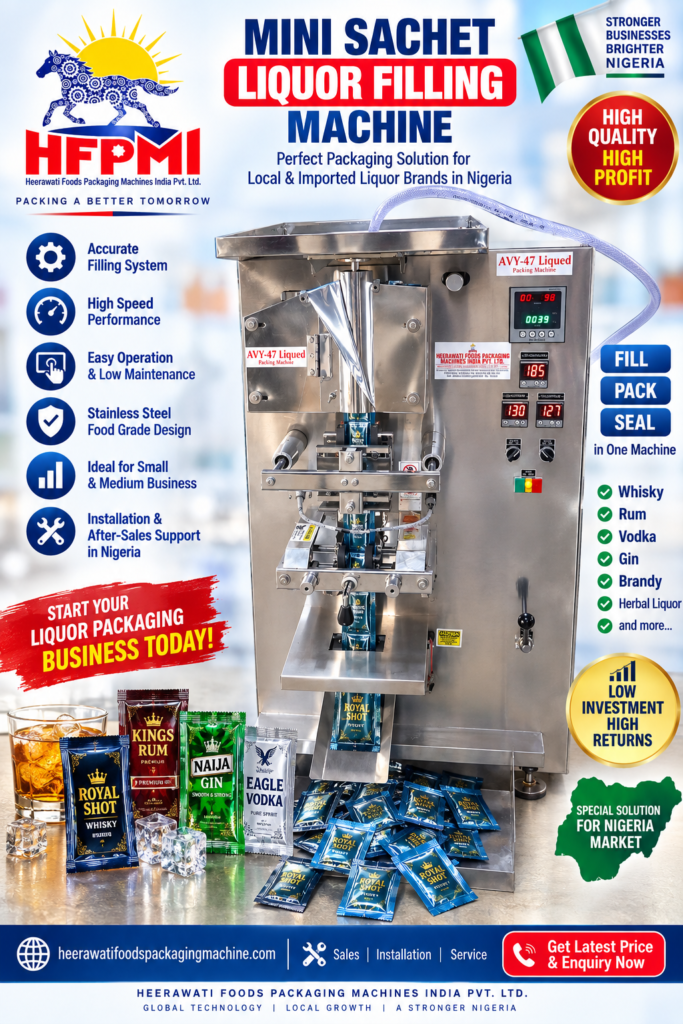 Mini Sachet Liquor Filling Machine Nigeria