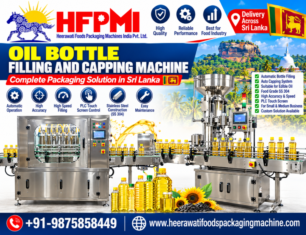 Oil Bottle Filling and Capping Machine Sri Lanka