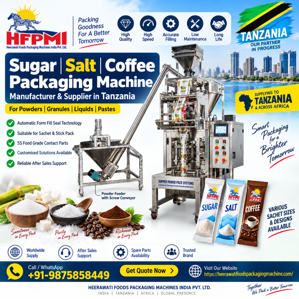 Sugar Salt Coffee Packaging Machine Tanzania